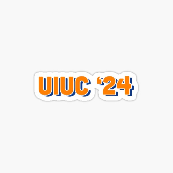 "UIUC 2024" Sticker by gryan47 Redbubble