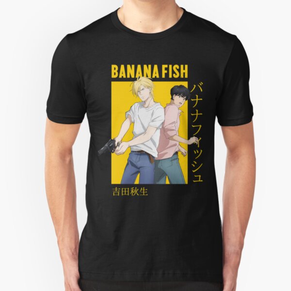 Banana Fish Ash Lynx Eiji Okumura Card Anime Slim Fit T-Shirt