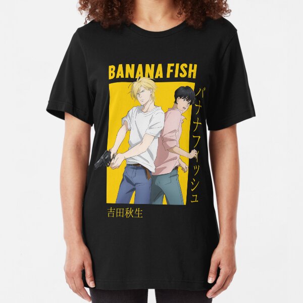 Banana Fish Ash Lynx Eiji Okumura Card Anime Slim Fit T-Shirt
