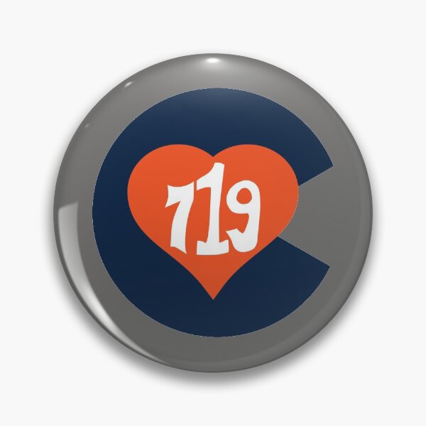 Item preview, Hand Drawn Colorado Heart Flag 719 Area Code Broncos designed and sold by itsrturn.
