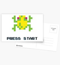 FROGGER RETRO PRESS START ARCADE TSHIRT Postcards