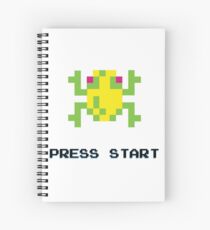 FROGGER RETRO PRESS START ARCADE TSHIRT Spiral Notebook