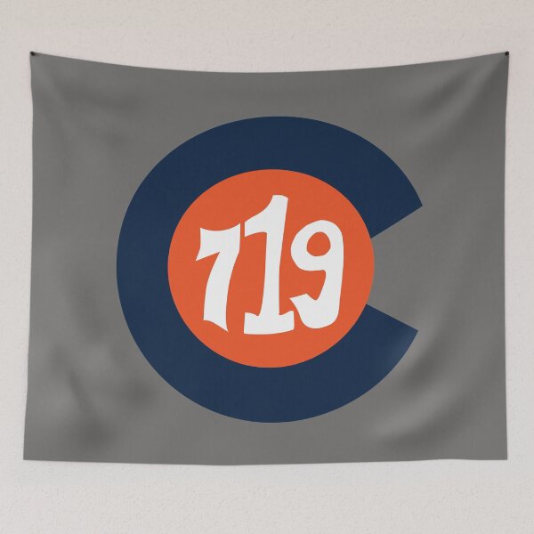 Item preview, Hand Drawn Colorado Flag 719 Area Code Broncos designed and sold by itsrturn.