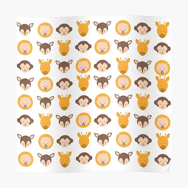 Cute Animal Creature Print Poster