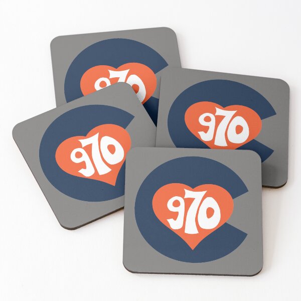 Item preview, Hand Drawn Colorado Heart Flag 970 Area Code Broncos designed and sold by itsrturn.