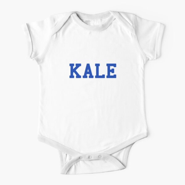 KALE (blue lettering) Short Sleeve Baby One-Piece