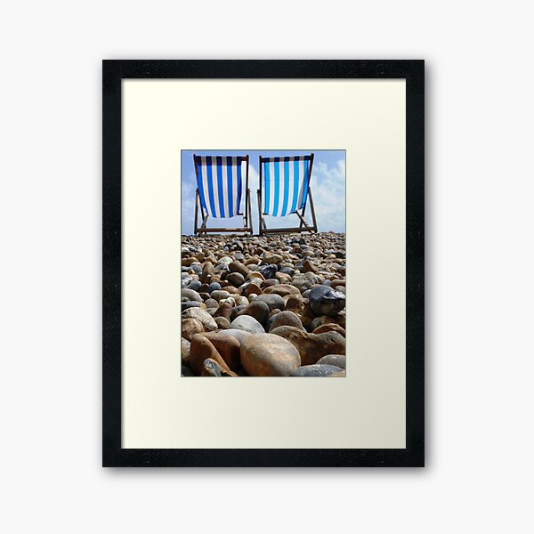 take a seat by my front door.... Framed Art Print