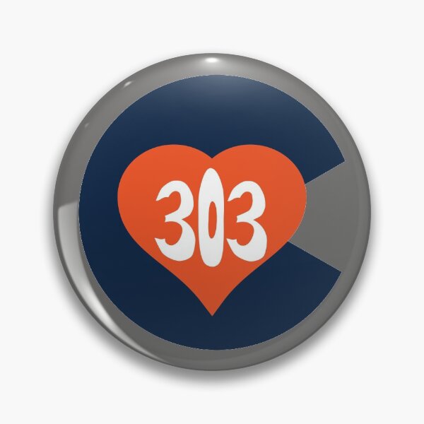 Item preview, Hand Drawn Colorado Heart Flag 303 Area Code Broncos designed and sold by itsrturn.