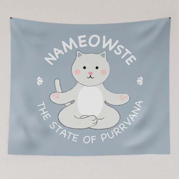 Item preview, Nameowste - The State of Purrvana designed and sold by DesignCats.