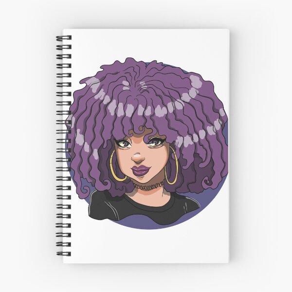 Item preview, Black Girl Anime Purple Diva designed and sold by animejones.