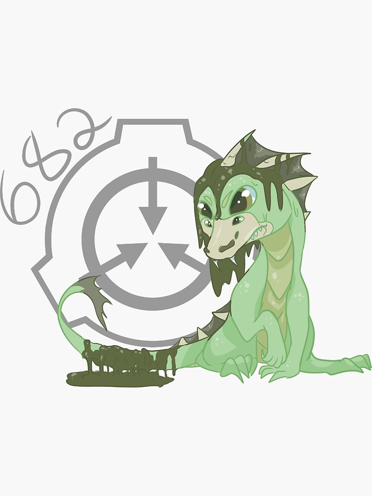 SCP-682 Sticker for Sale by turntechunderg