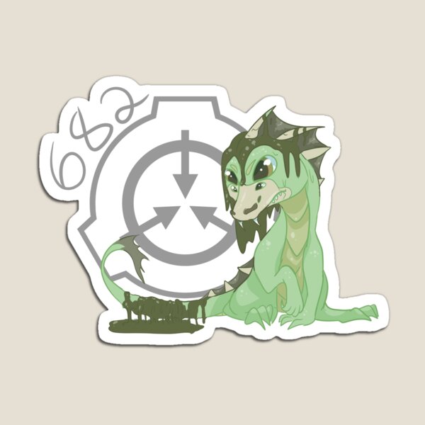 SCP-682 'Scarily Cute Pests' Magnet for Sale by WarFang-Arts