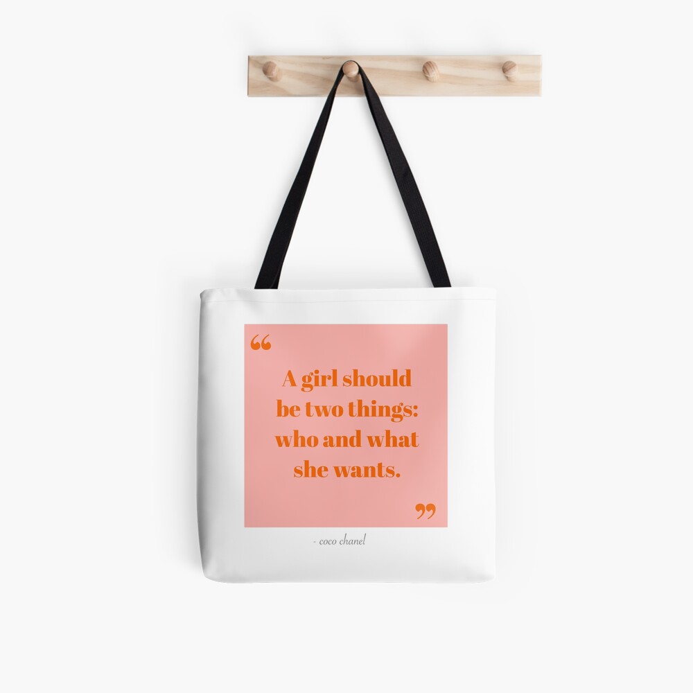 Coco Chanel Inspirational Quote | Tote Bag