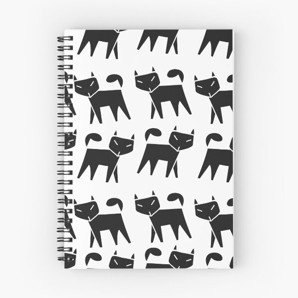 Item preview, Pattern black cat running in a row designed and sold by Kapitosh.