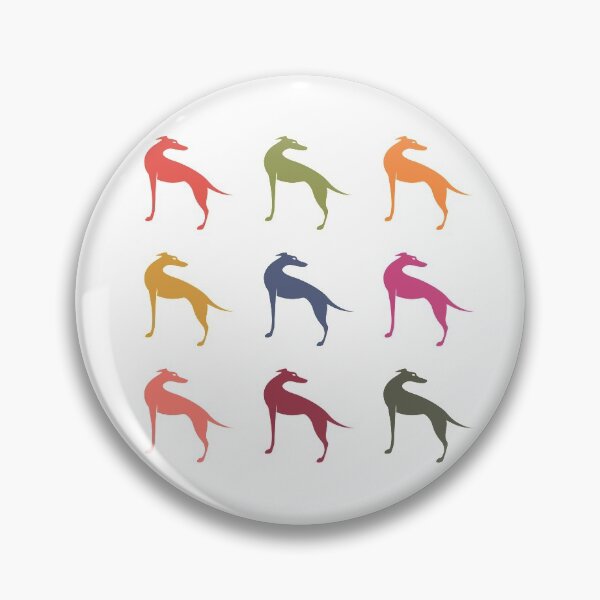 Item preview, Colorful sighthound silhouettes designed and sold by houndpixnz.