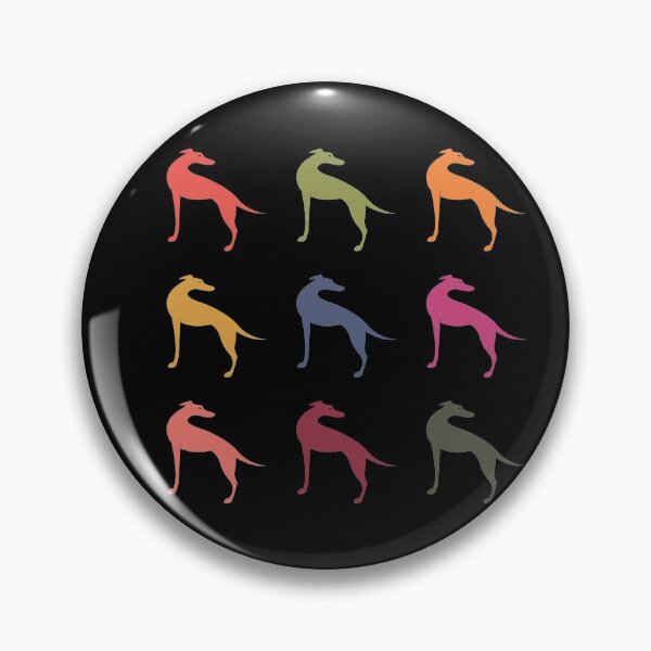 Item preview, Colourful sighthound silhouettes designed and sold by houndpixnz.