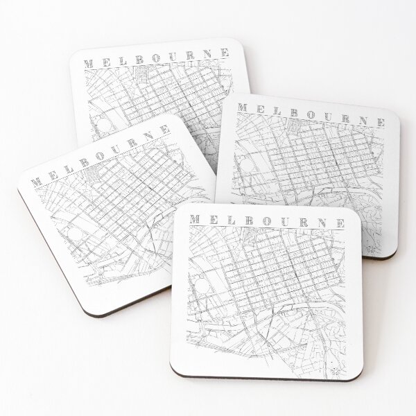 Item preview, Melbourne Australia Road Map Art designed and sold by ThisTravelLife.