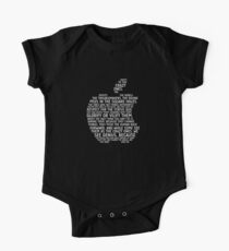 Apple Typography One Piece - Short Sleeve