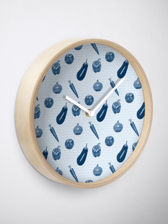 Thumbnail 2 of 4, Clock, There are no blue vegetables designed and sold by ltlgraymonster.