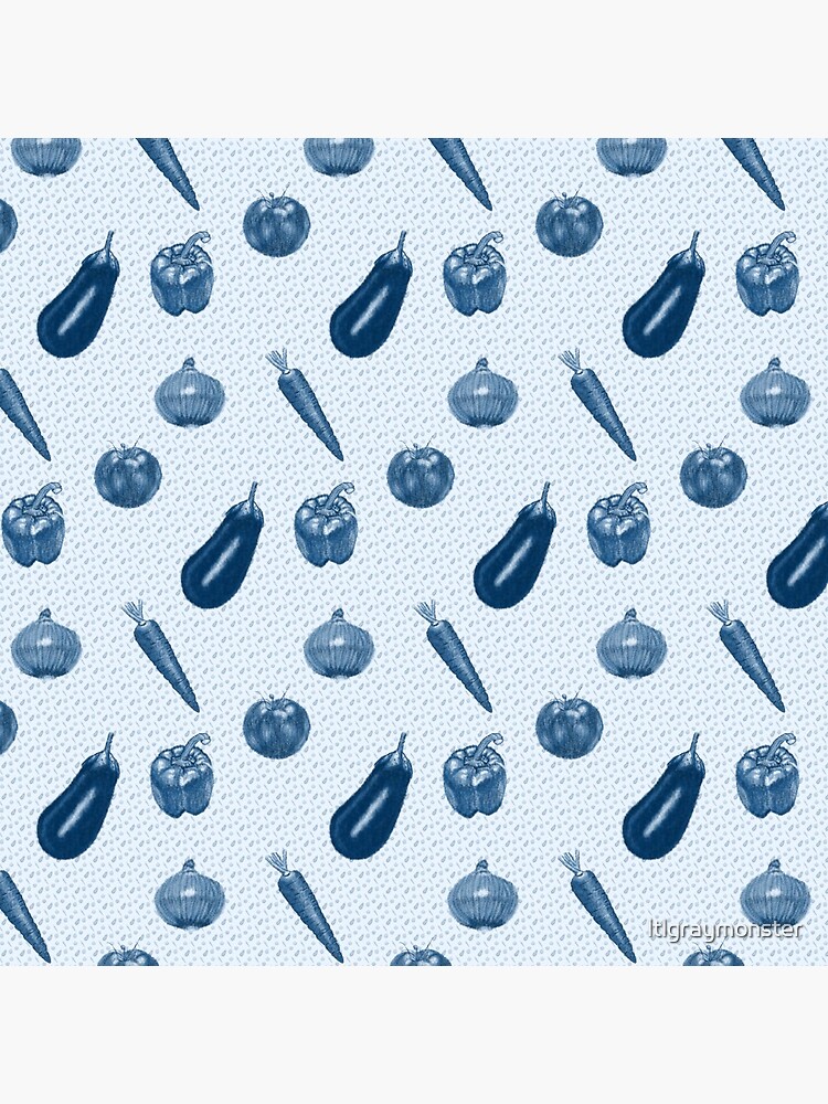 Thumbnail 4 of 4, Clock, There are no blue vegetables designed and sold by ltlgraymonster.