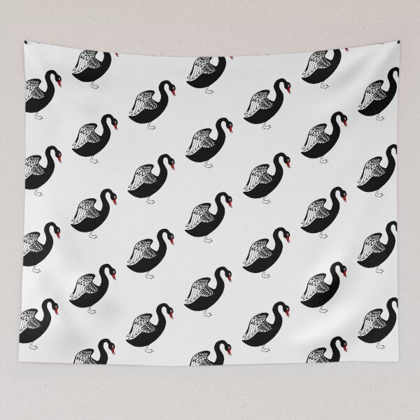 Item preview, Black swan pattern designed and sold by Anna Lloyd.