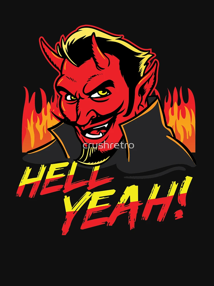 Devil Hell Yeah Satanic Hail Satan Occult | Essential T-Shirt