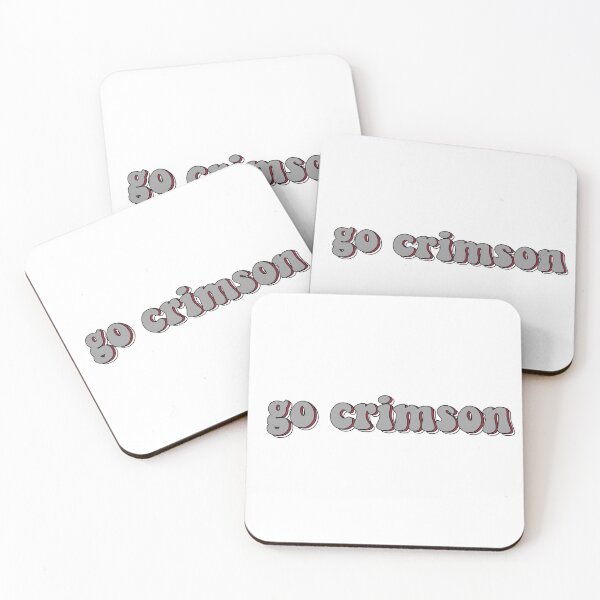 Item preview, Gray Triple "Go Crimson" designed and sold by Maggie S.