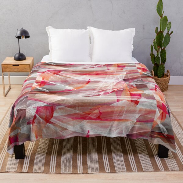 Item preview, Abstract Graphic Red White Flowing  designed and sold by Synergyliving.