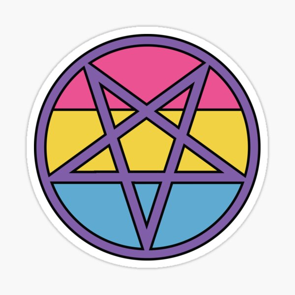 Item preview, Pansexual Satanic Pentagram Occult  designed and sold by Crush Retro®.