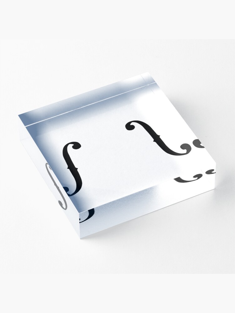 Alternate view of F Hole Acrylic Block
