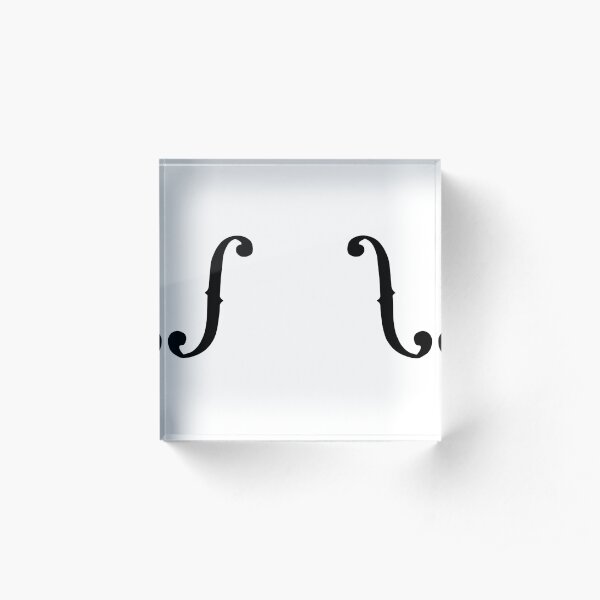 F Hole Acrylic Block
