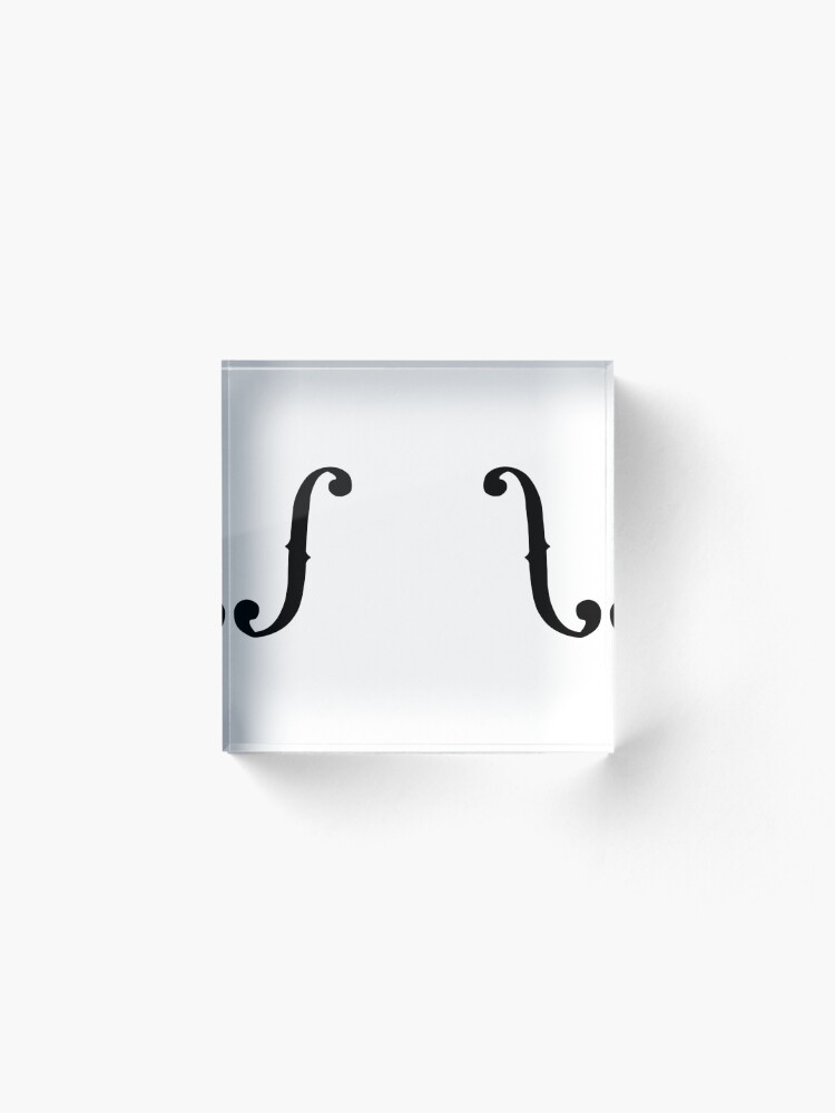 Alternate view of F Hole Acrylic Block