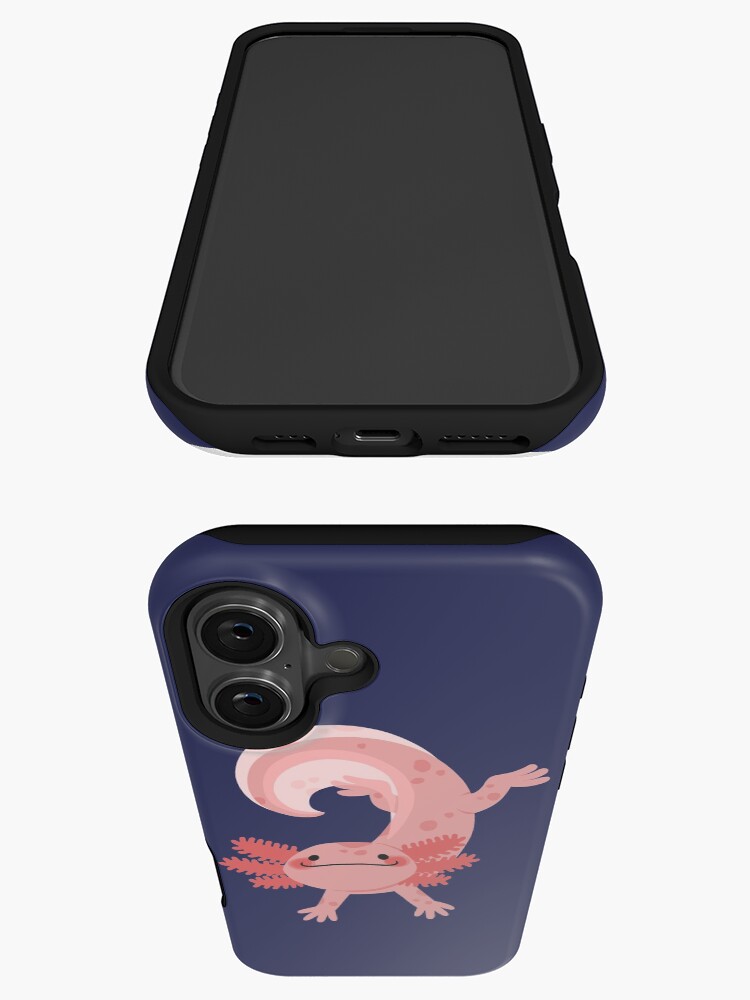 Thumbnail 3 of 4, iPhone Case, Happy Axolotl designed and sold by dalmatier.