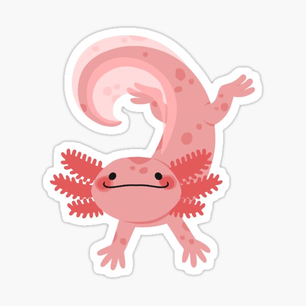 Happy Axolotl Sticker