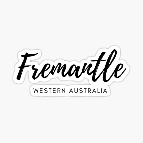 Item preview, Fremantle Western Australia Simple Text Design designed and sold by Pinnypin.