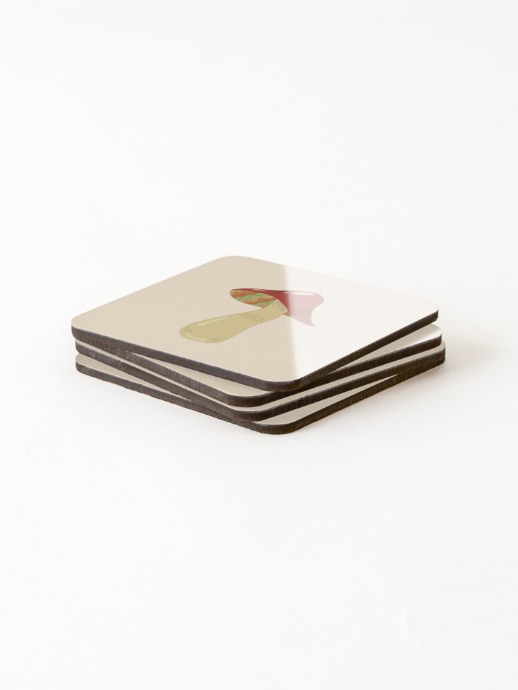 Thumbnail 4 of 5, Coasters (Set of 4), Mushroom!! designed and sold by https-trees.