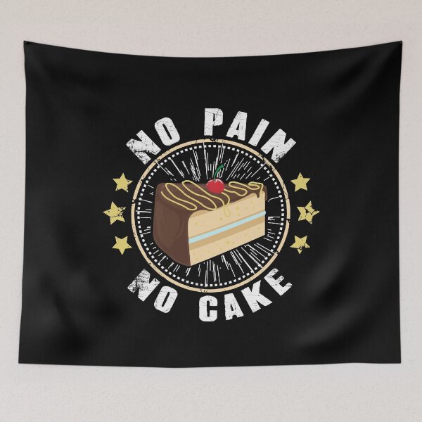 Item preview, No Pain No Cake Baker designed and sold by Captain Mood.
