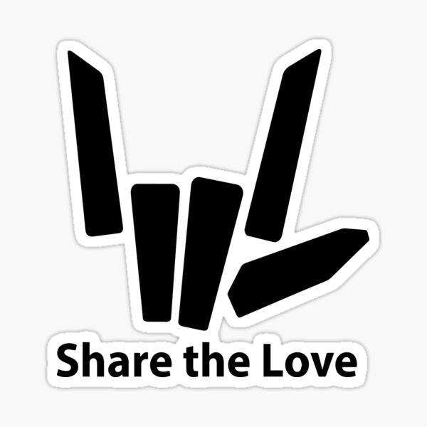 Download Share The Love Stickers | Redbubble