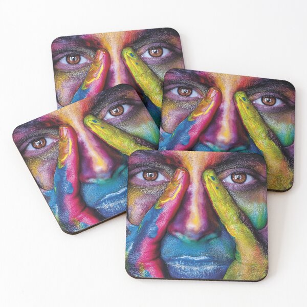 Item preview, Abstract colorful painting of a woman designed and sold by KevinVee.