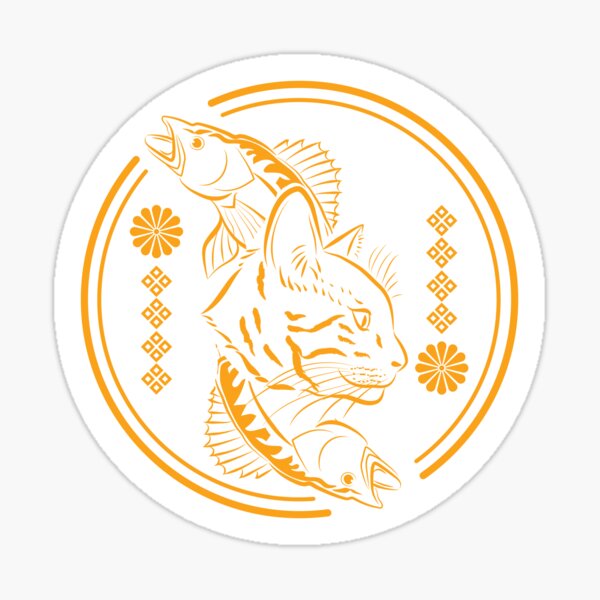 Trout Cat Harumi Sticker