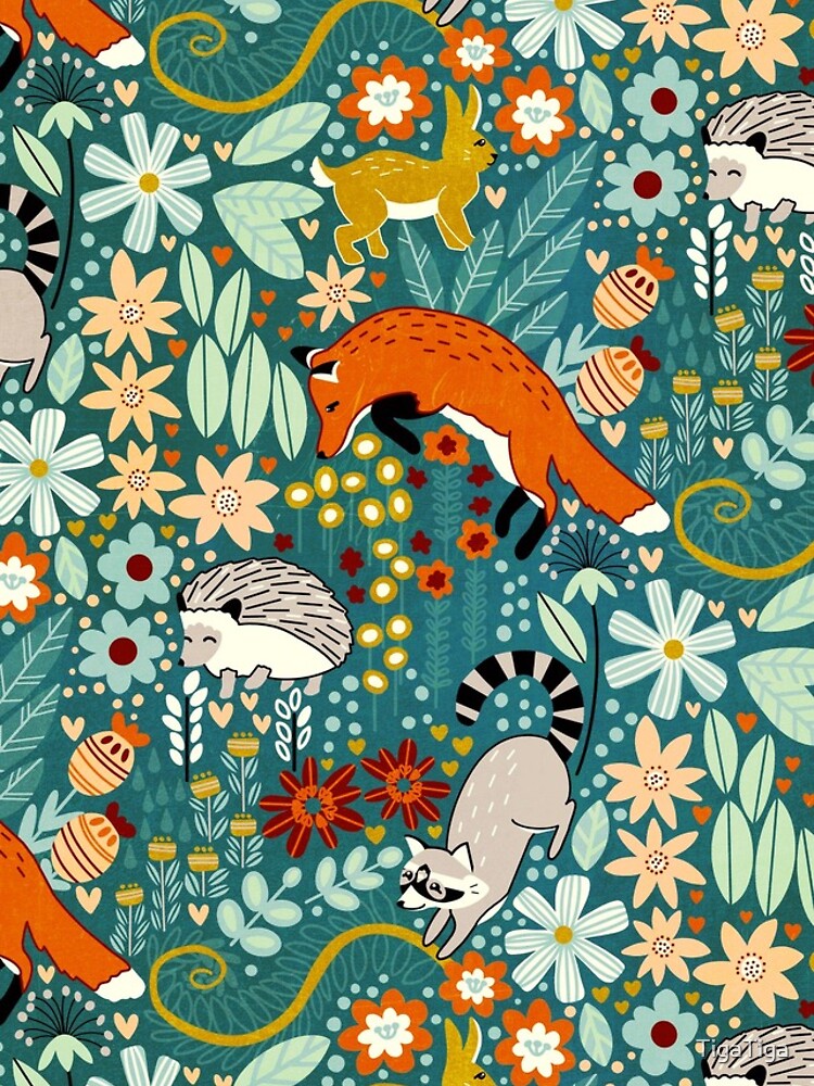 Textured Woodland Pattern by TigaTiga