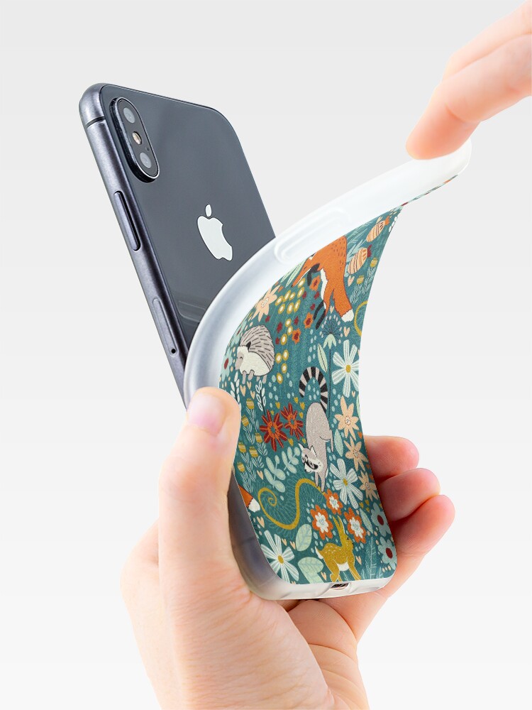 Alternate view of Textured Woodland Pattern iPhone Case & Cover