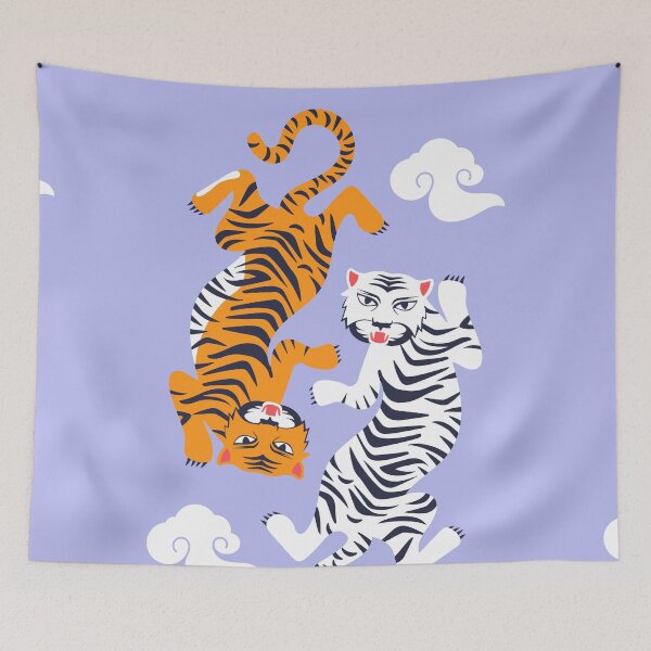 Item preview, Tiger Ying Yong Clouds designed and sold by VinyLab.