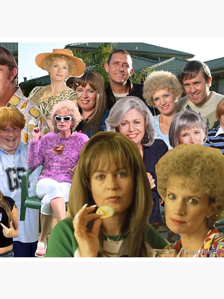 "KATH AND KIM " Throw Pillow by tessacreative4 Redbubble