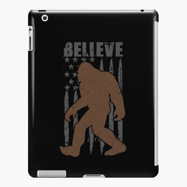 Bigfoot Believe - Retro Vintage Bigfoot American Flag iPad Snap Case