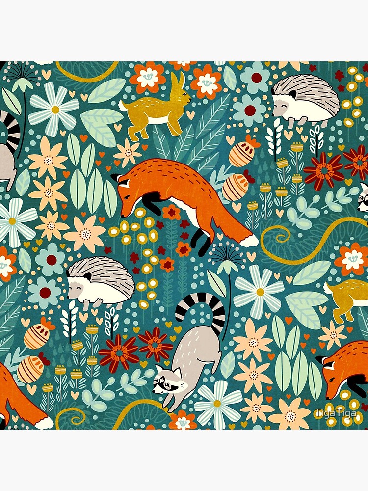 Textured Woodland Pattern by TigaTiga