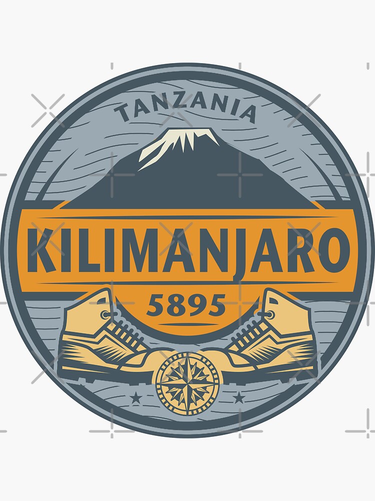 Thumbnail 3 of 3, Sticker, Kilimanjaro, Tanzania designed and sold by studio838.