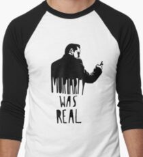 Moriarty Was Real - Black Men's Baseball ¾ T-Shirt
