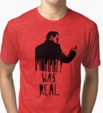 Moriarty Was Real - Black Tri-blend T-Shirt