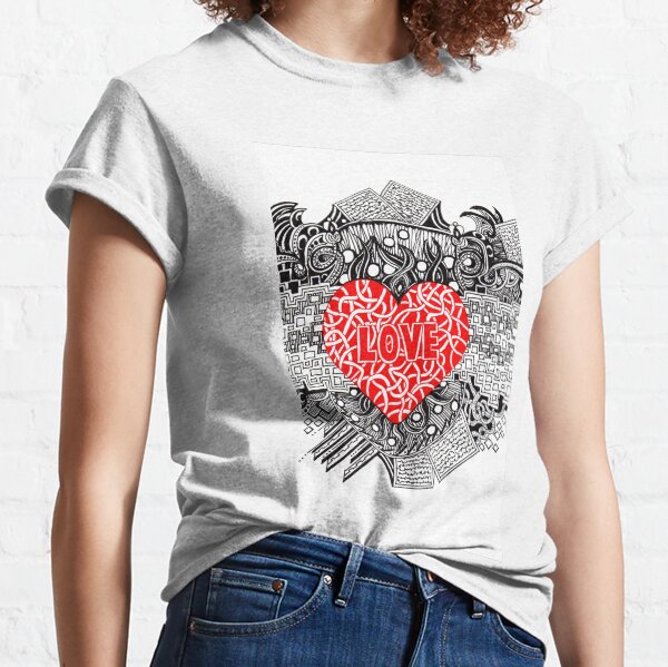 Love - Doodle Drawing Classic T-Shirt